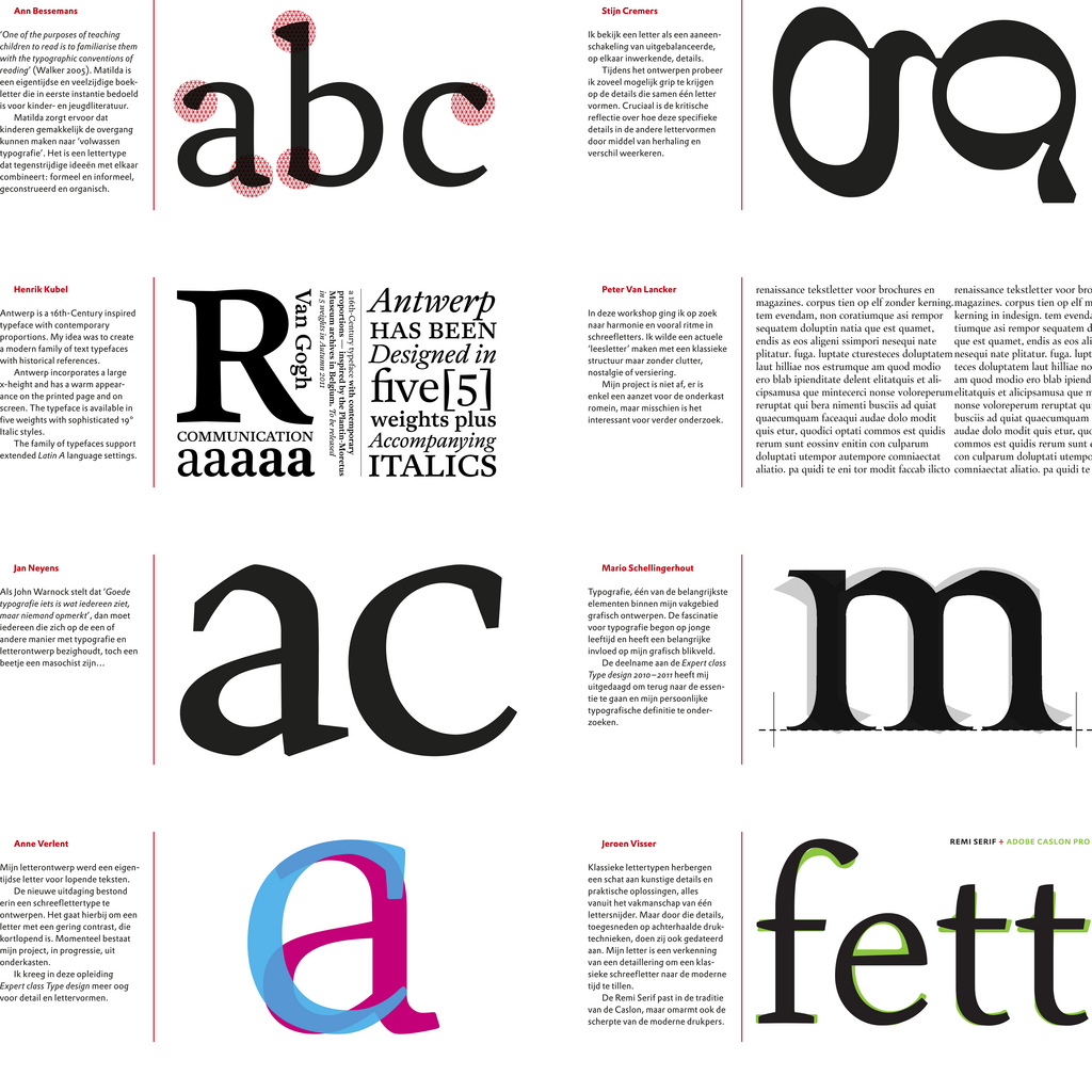 Plantin Genootschap Expert Class Type Design